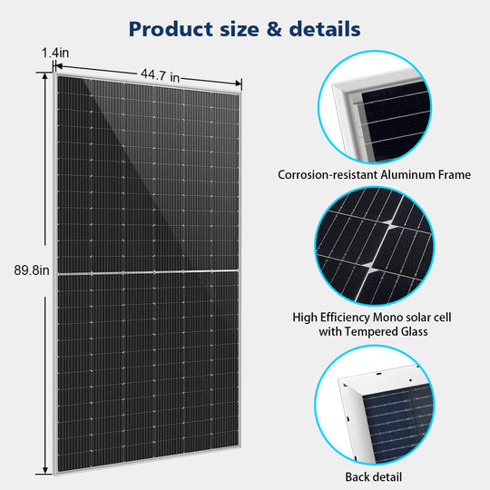 Sungold Power 560W BIFACIAL PERC Solar Panel + Choose Your Custom Package