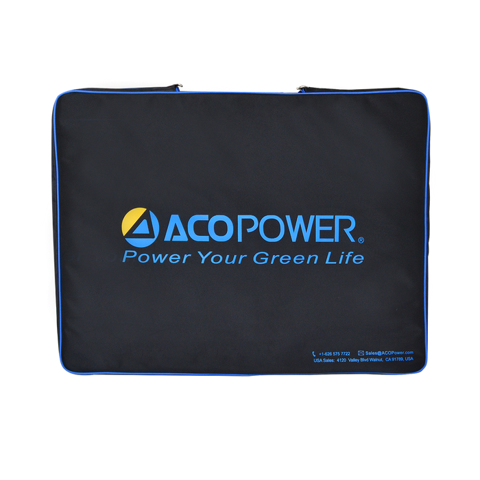 ACOPOWER Plk 120W Lightweight Briefcase with 20A Charge Controller Portable Solar Panel Kit