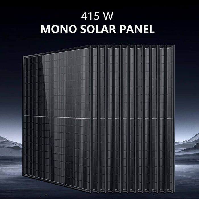 Sungold Power OFF-GRID Solar Kit 12 X 415w Solar Panels 4 X 5.12KWH Lithium Battery 8000w Solar Inverter 48VDC 120V/240V SGM-8K20