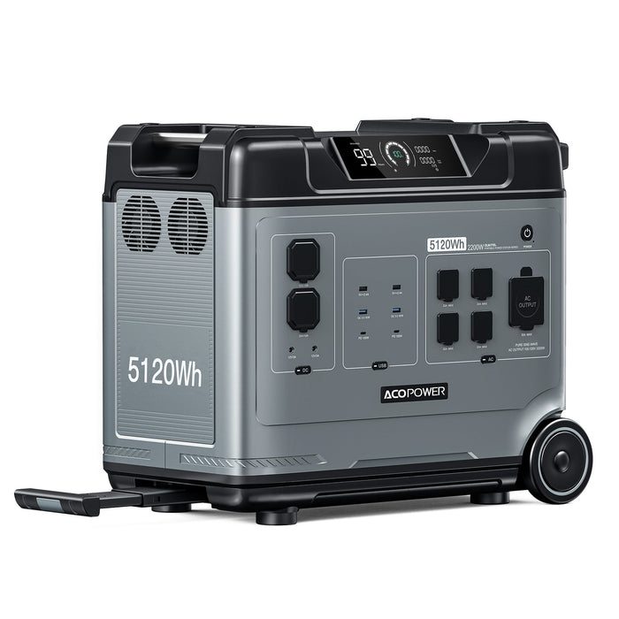 ACOPOWER P5000 Portable Power Station 5120Wh/2200W Solar Power Station