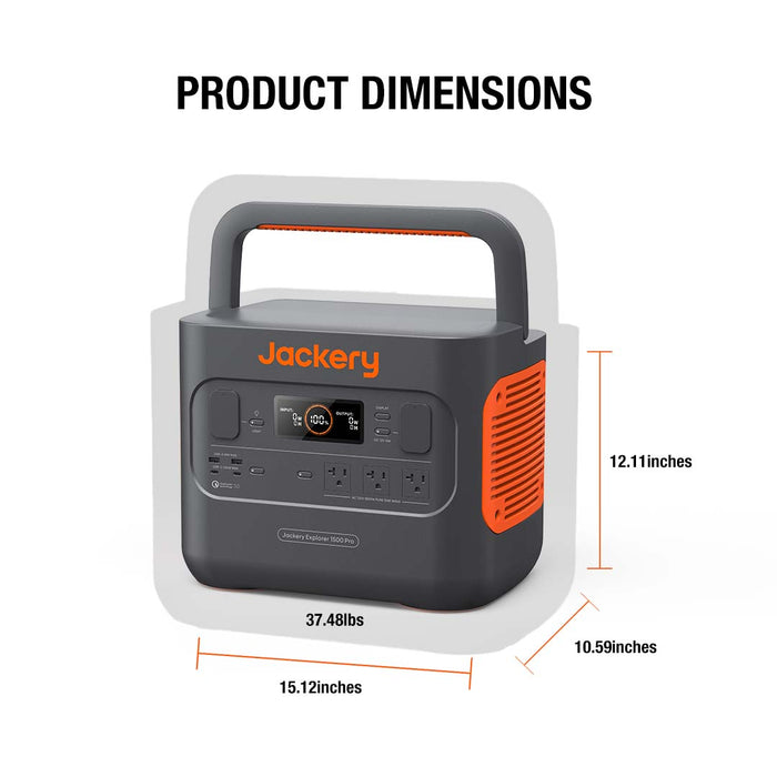 Jackery Explorer 1500 1500Wh 1800W Solar Power Station