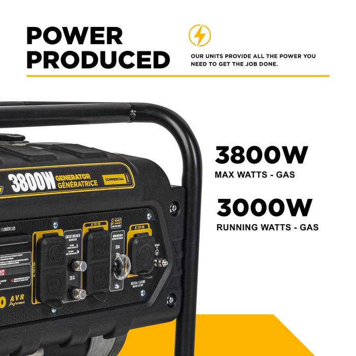 BE Power Equipment 3,800 Watt Generator