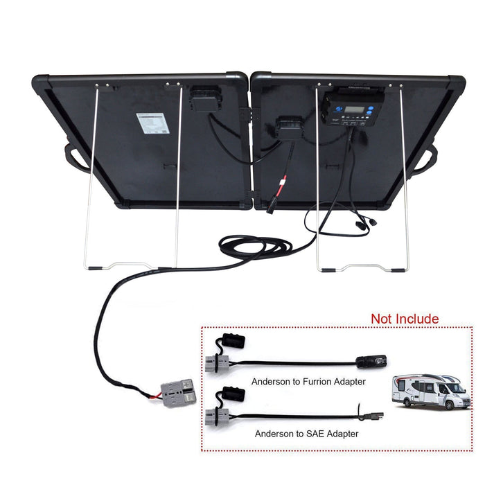 ACOPOWER Plk 200W 20A Charge Controller Lightweight Briefcase Solar Panel Kit