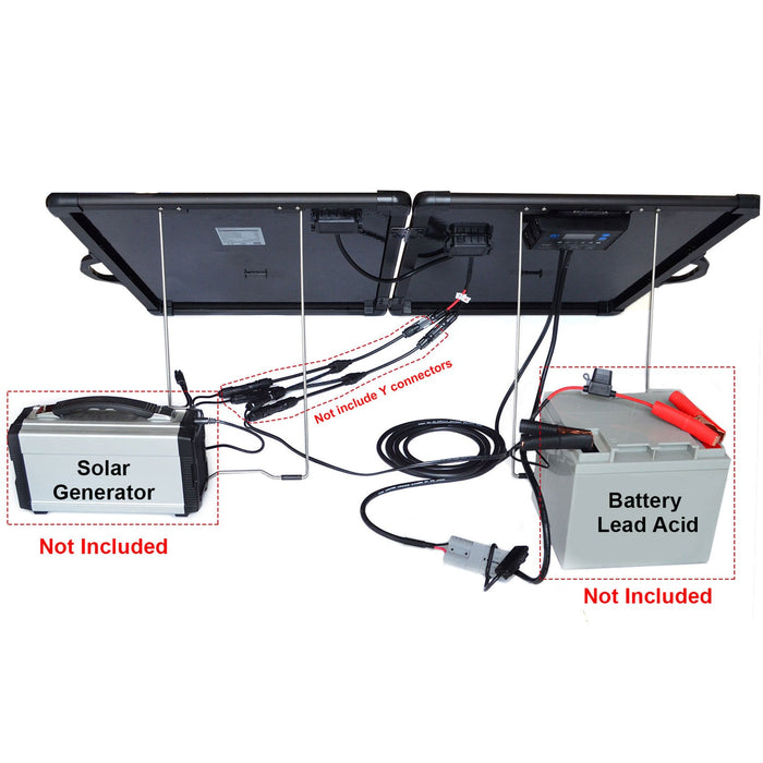 ACOPOWER Plk 200W 20A Charge Controller Lightweight Briefcase Solar Panel Kit