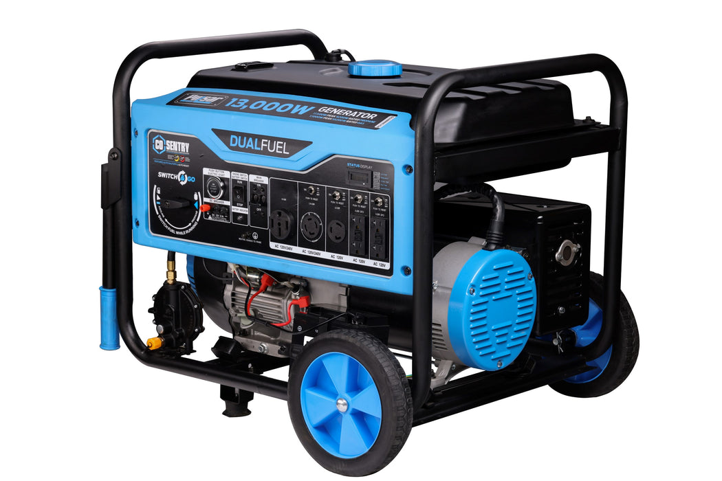 Pulsar 13,000-Watt Dual Fuel Generator with Recoil, Remote, & Push Button Start & CO Alert