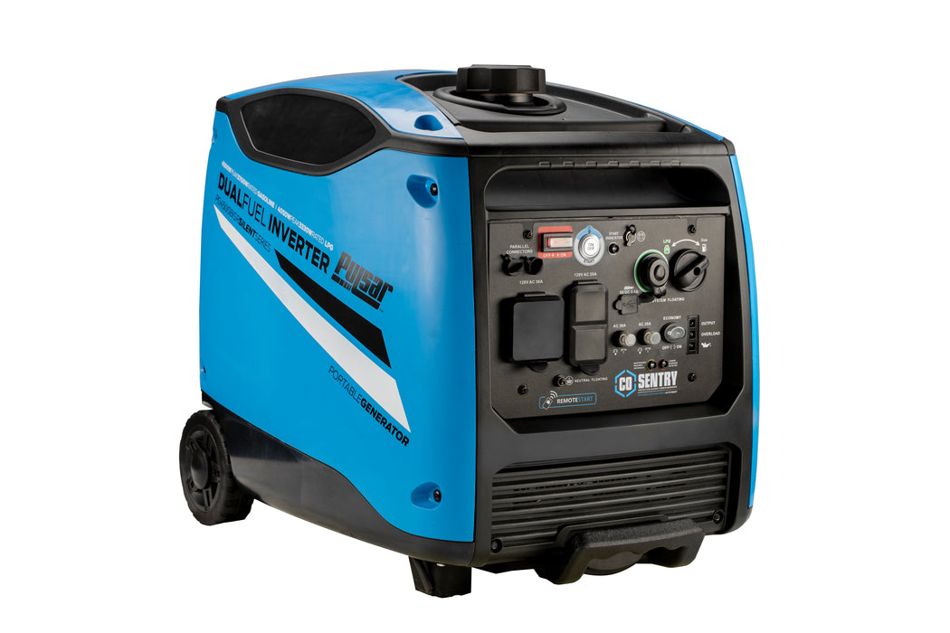 Pulsar 4,500-Watt Remote Start Dual-Fuel Inverter Generator with CO Shutdown Sensor