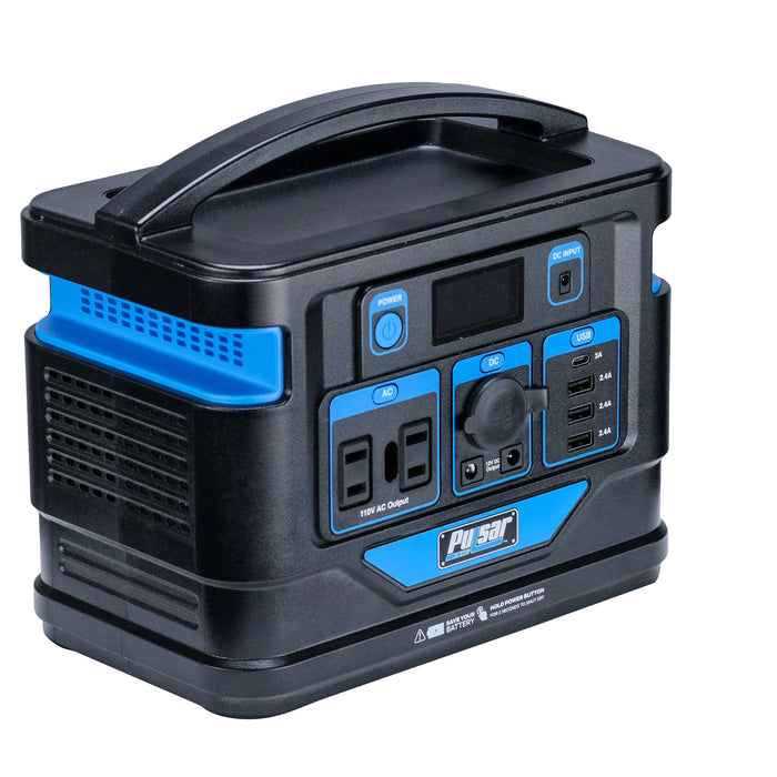 Pulsar 200 Watt Lithium-Ion Portable Power Station with LCD Display and Flashlight