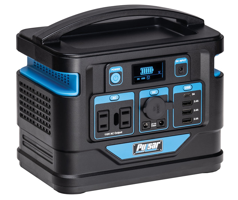 Pulsar 200 Watt Lithium-Ion Portable Power Station with LCD Display and Flashlight