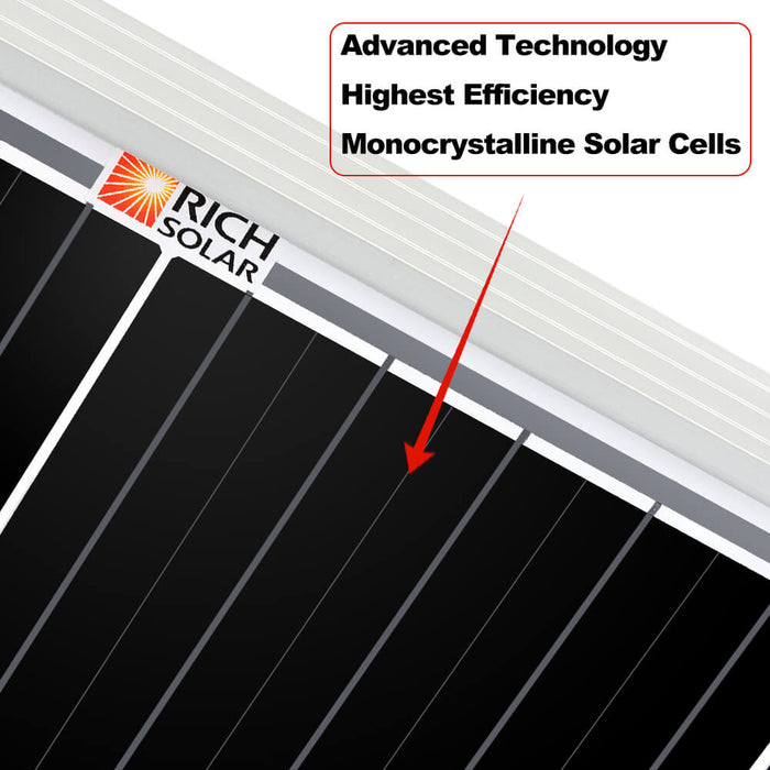 Rich Solar MEGA 200W 12V Monocrystalline Solar Panel