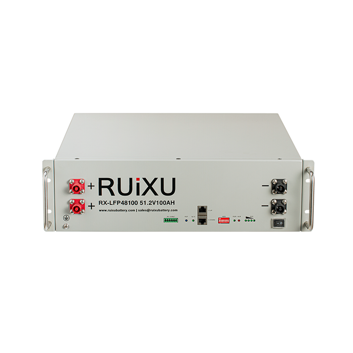 RUiXU RX-LFP48100 19" Rack Mounted 3U Module LiFePO4 Battery