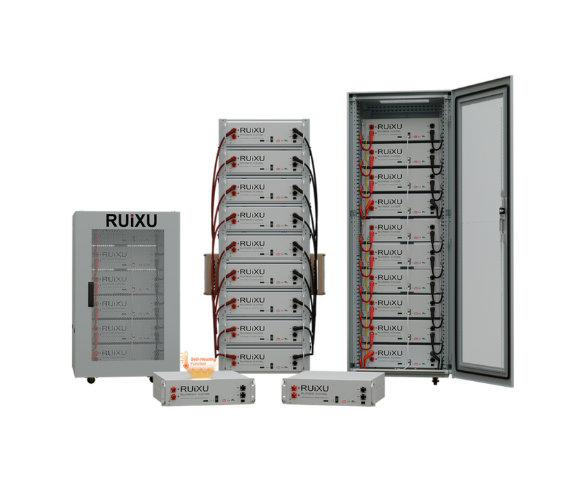 RUiXU RX-LFP48100 19" Rack Mounted 3U Module LiFePO4 Battery