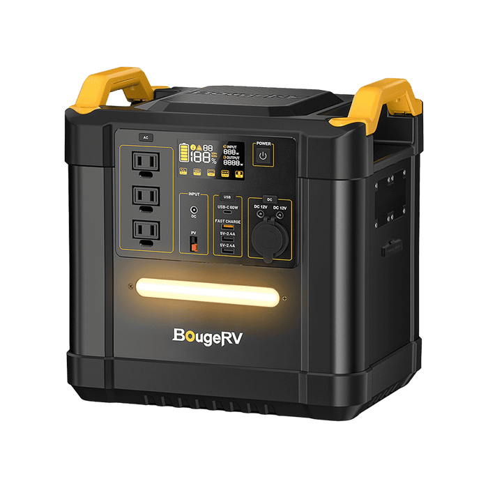 BougeRV FORT 1500 2200W 1456Wh LiFePO4 Portable Power Station