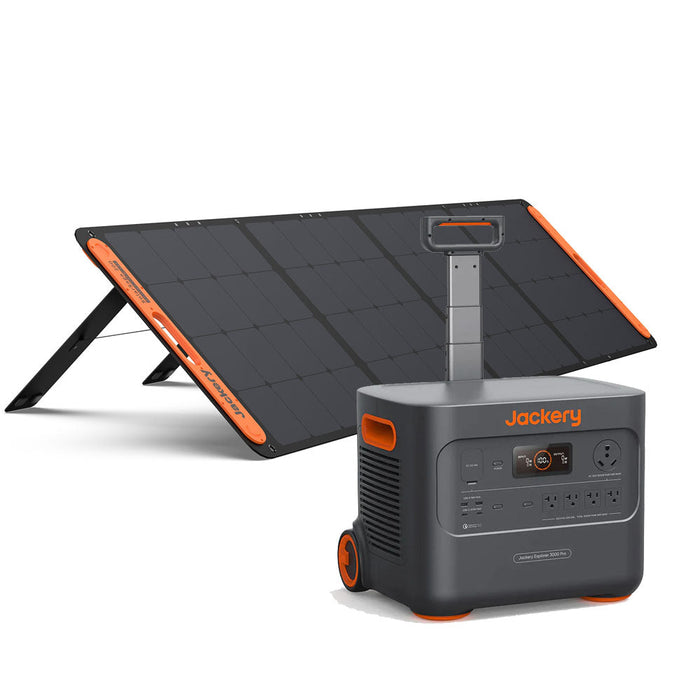 Jackery Explorer 3000 Pro + Solar Saga 1x 200W 3024Wh 3000W Solar Generator